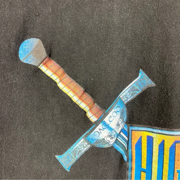 1996 Vintage Highlander TShirt There Can Only Be One Movie Tv Promo USA Fit Lrg - Picture 10 of 15